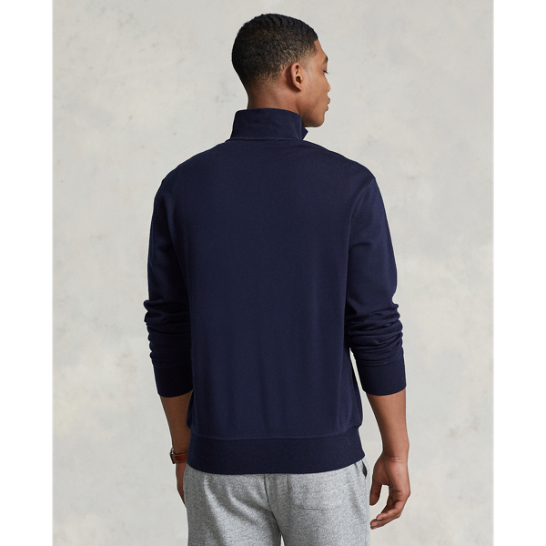 Pullover in spugna di lana con cerniera Polo Ralph Lauren in Blu cacciatore 5