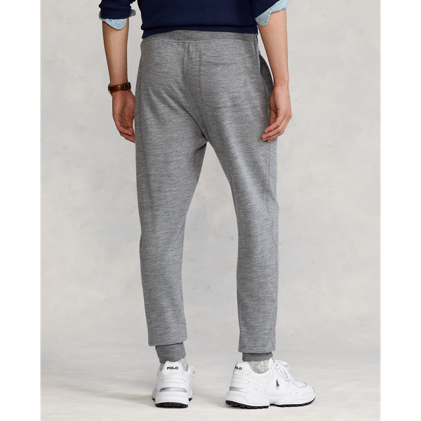 Classic Grey Heather Wool Terry Jogger Polo Ralph Lauren 5