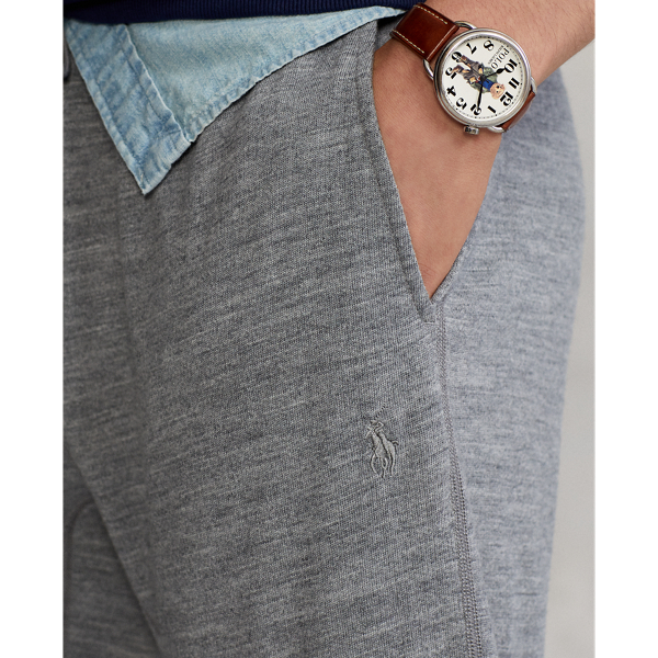 Classic Grey Heather Wool Terry Jogger Polo Ralph Lauren 6