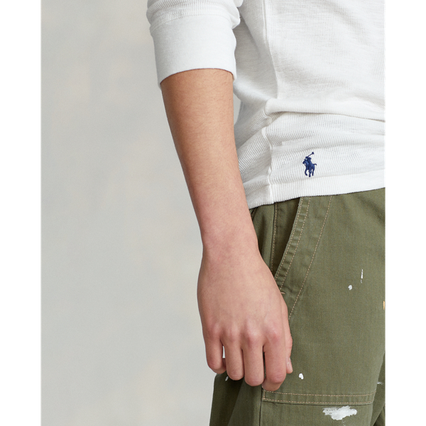 Nevis Waffle-Knit Henley Shirt Polo Ralph Lauren 6