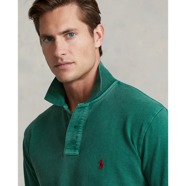 Polo coupe originale en coton piqu&eacute; Polo Ralph Lauren en Vert Stuart 6