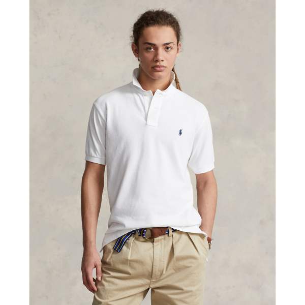 White Original Fit Mesh Polo Shirt Polo Ralph Lauren 4