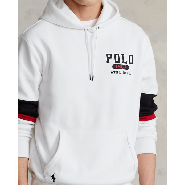White Logo Double-Knit Mesh Hoodie Polo Ralph Lauren 6