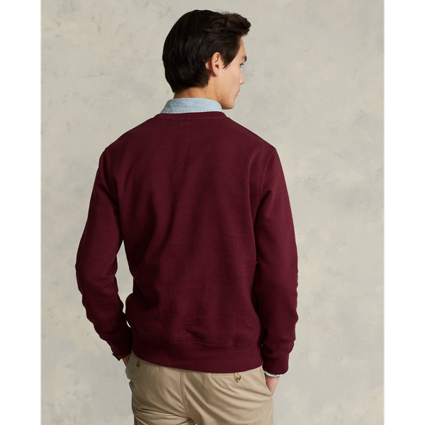 Fleece-Sweatshirt mit Polo Bear Polo Ralph Lauren in Klassisch-Weinrot 5