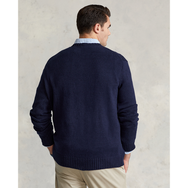 Navy Polo Bear & Big Pony Sweater Big & Tall 5