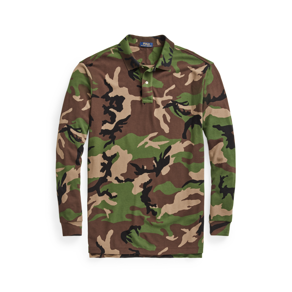 Camo polo long sleeve on sale