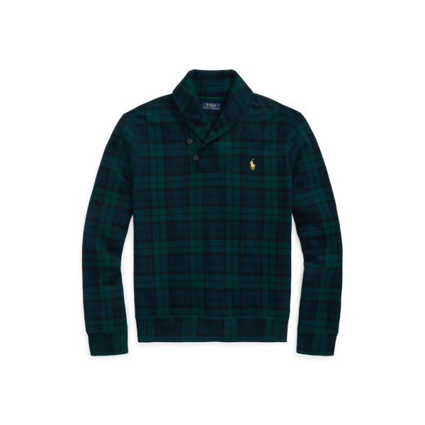 Tartan Fleece Shawl Sweatshirt