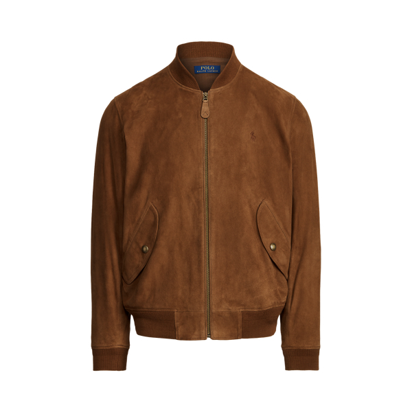 Suede pilot jacket top