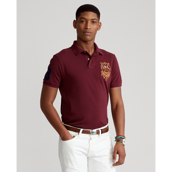 【POLO RALPH LAUREN】CUSTOM SLIM FIT TRIPLE-PONYポロシャツ Custom Slim Fit Triple-Pony Polo Shirt for Men | Ralph