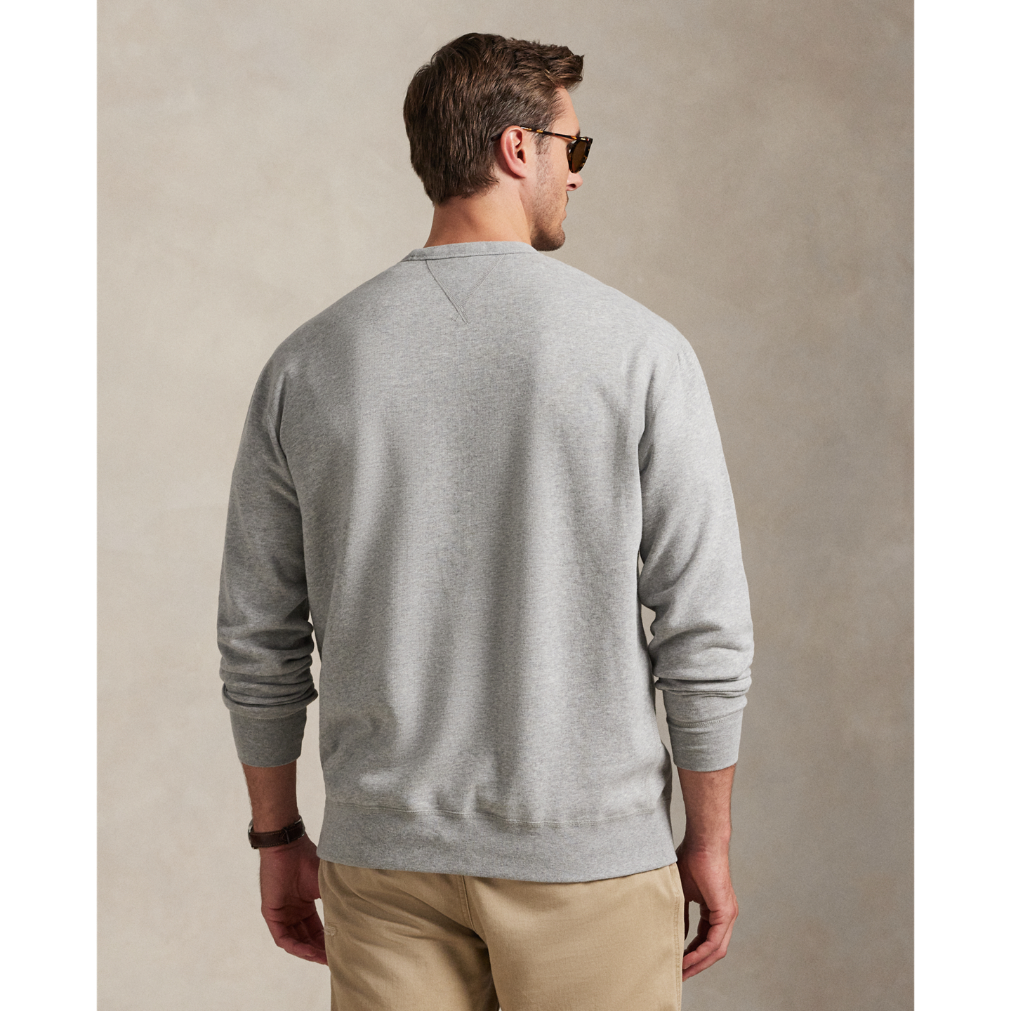 Мужская толстовка Ralph Lauren The RL Fleece, цвет: Меланжевый — фото 2