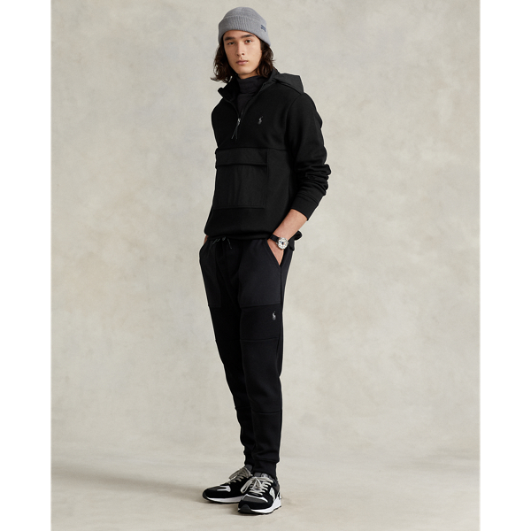 Black Water-Repellent Hybrid Hoodie Polo Ralph Lauren 4