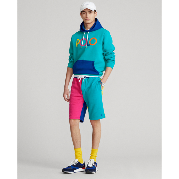 Sweat &agrave; capuche maille double logo Polo Ralph Lauren en Aigue-marine prfnd multi 4