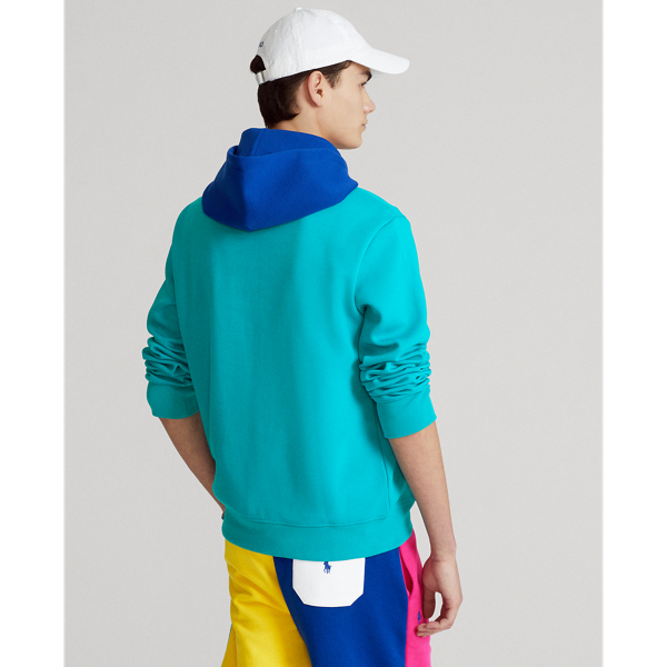 Sweat &agrave; capuche maille double logo Polo Ralph Lauren en Aigue-marine prfnd multi 5