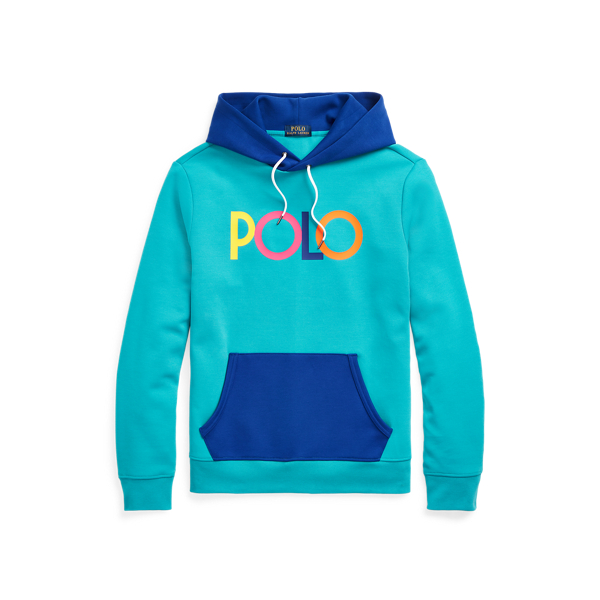 Sweat &agrave; capuche maille double logo Polo Ralph Lauren en Aigue-marine prfnd multi 2