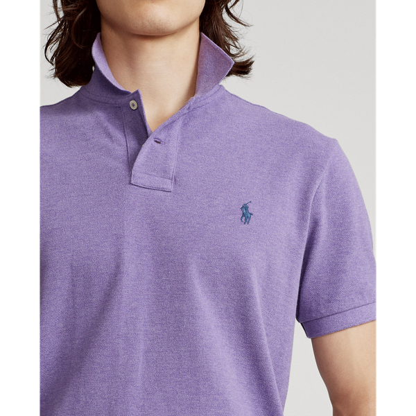 Safari Purple Heather/C79 Classic Fit Mesh Polo Shirt Polo Ralph Lauren 5