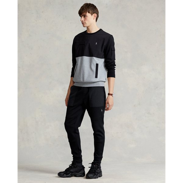 Classic Grey Heather Water-Repellent Hybrid Sweatshirt Polo Ralph Lauren 4