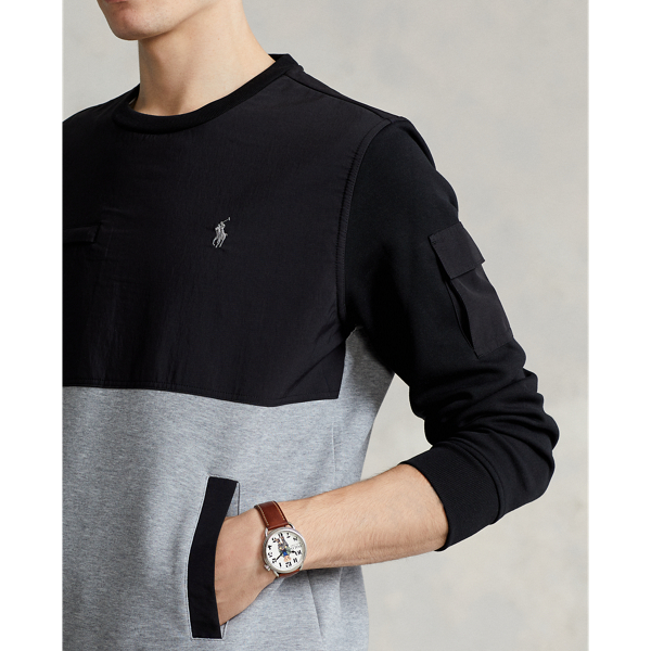 Classic Grey Heather Water-Repellent Hybrid Sweatshirt Polo Ralph Lauren 6