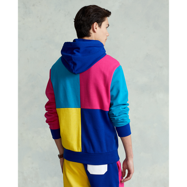 Sweat &agrave; capuche en color-block Polo Ralph Lauren en Aigue-marine prfnd multi 5