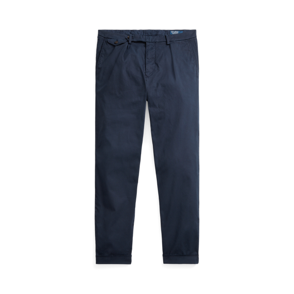 Wynton taps toelopende slim fit broek met stretch