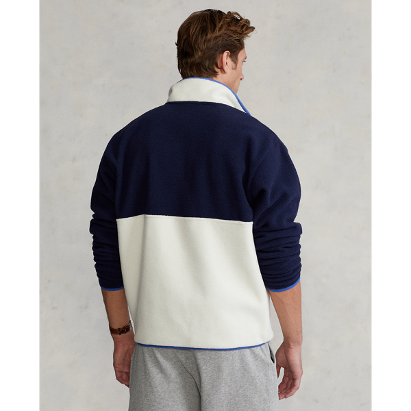 Pull en molleton color-block Polo Ralph Lauren en Marine croisi&egrave;re multi 5