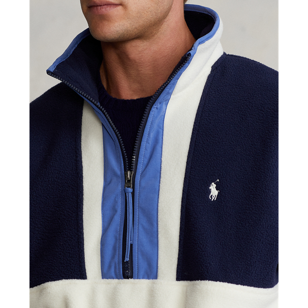 Pull en molleton color-block Polo Ralph Lauren en Marine croisi&egrave;re multi 6