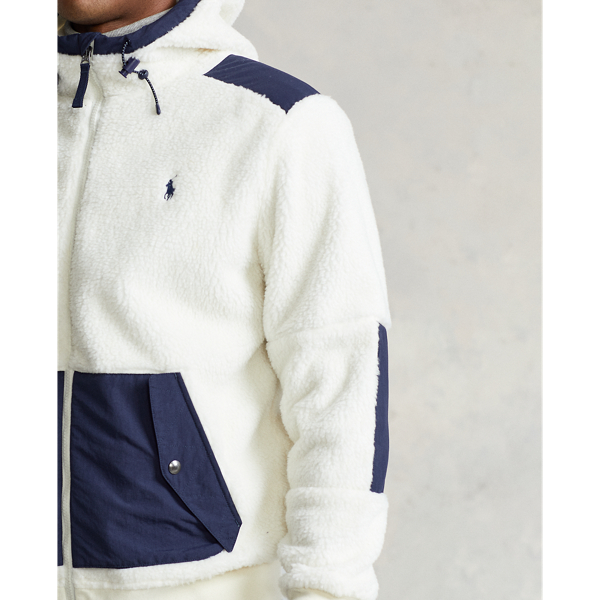 Clubhouse Cream Hybrid Fleece Hoodie Polo Ralph Lauren 6