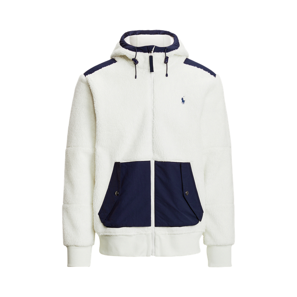 Clubhouse Cream Hybrid Fleece Hoodie Polo Ralph Lauren 2