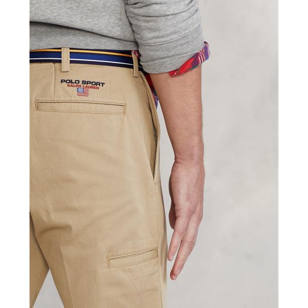 Pantal&oacute;n de sarga Relaxed Fit Polo Sport Polo Ralph Lauren en Caqui cl&aacute;sico 6