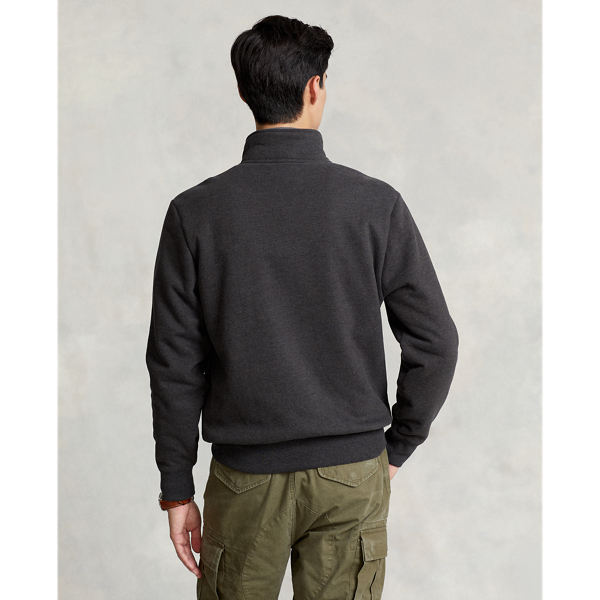 Jersey de felpa con cuello semicisne Polo Ralph Lauren en Jaspeado carb&oacute;n oscuro 4