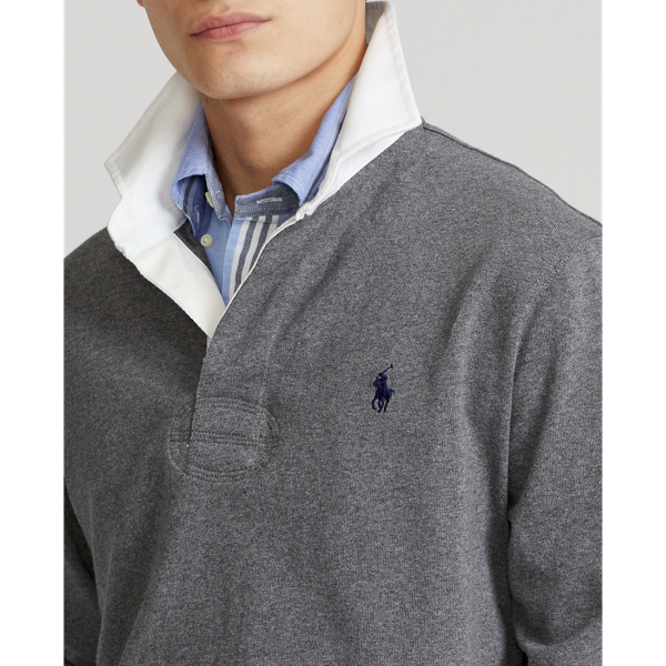 Das klassische Rugbyhemd Polo Ralph Lauren in Mittleres Flanellgrau 6