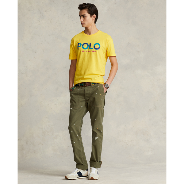 Classic Fit Logo Jersey T-Shirt Polo Ralph Lauren em Yellow 4
