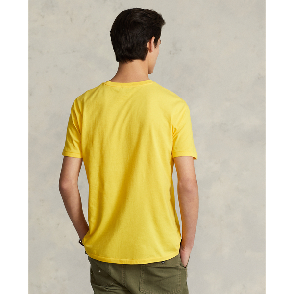 Classic Fit Logo Jersey T-Shirt Polo Ralph Lauren em Yellow 5
