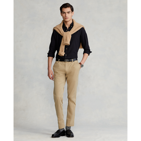 Black Slim Fit Dobby Shirt Polo Ralph Lauren 4