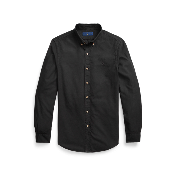 Black Slim Fit Dobby Shirt Polo Ralph Lauren 2