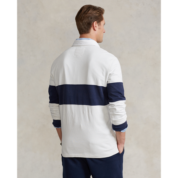 Deckwash White/Navy The Iconic Rugby Shirt Polo Ralph Lauren 5