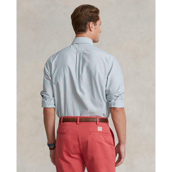 Custom-Fit Oxfordhemd mit Streifen Polo Ralph Lauren in Gr&uuml;n/Wei&szlig; 5