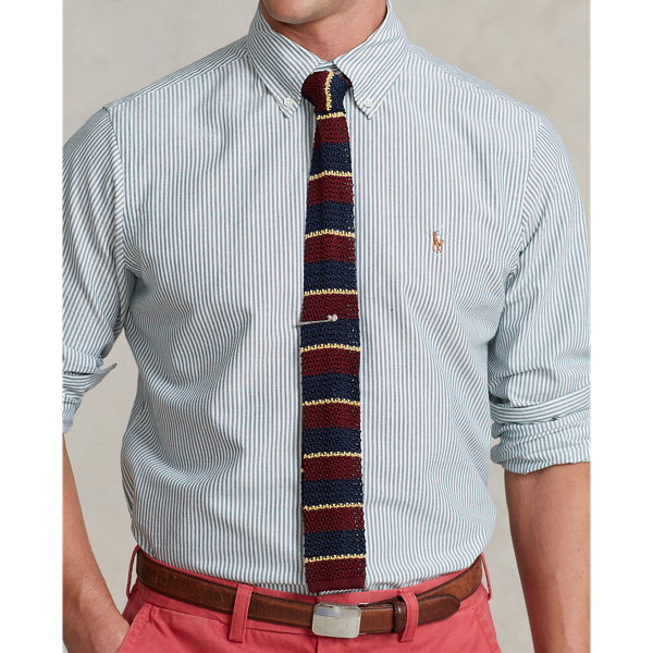 Custom-Fit Oxfordhemd mit Streifen Polo Ralph Lauren in Gr&uuml;n/Wei&szlig; 6