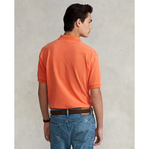 Spectrum Orange Original Fit Mesh Polo Shirt Polo Ralph Lauren 5