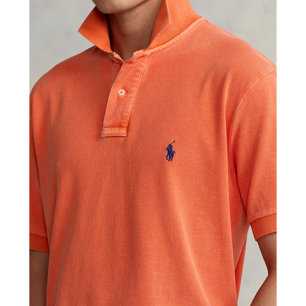 Spectrum Orange Original Fit Mesh Polo Shirt Polo Ralph Lauren 6