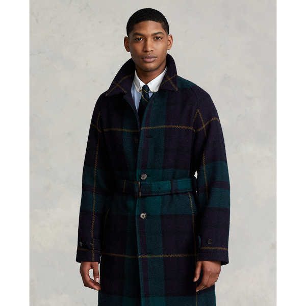 Balmacaan coat mens best sale