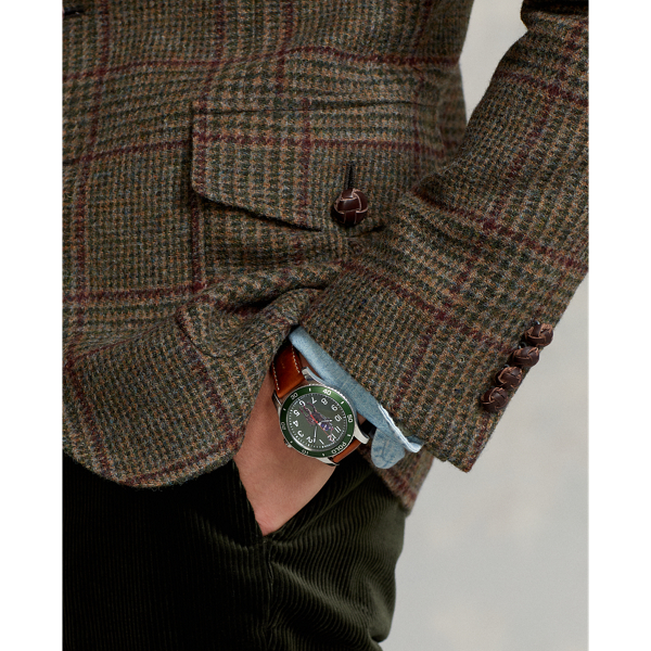 Glencheck-Sakko Polo aus Wolle Polo Ralph Lauren in Gr&uuml;n 6