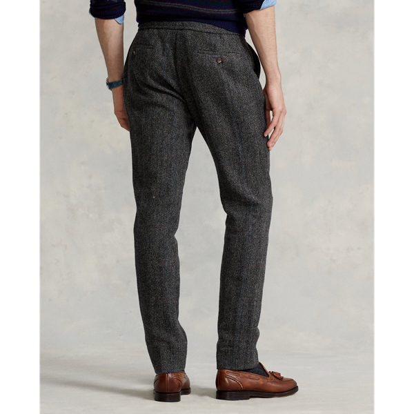 Grey Wool Herringbone Suit Trouser Polo Ralph Lauren 5
