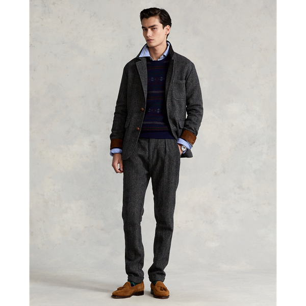 Grey Wool Herringbone Suit Jacket Polo Ralph Lauren 3