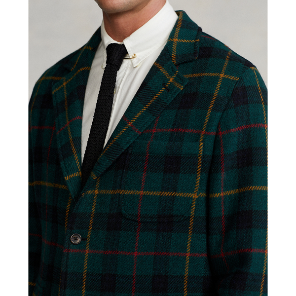 Multi Plaid Wool Twill Suit Jacket Polo Ralph Lauren 6