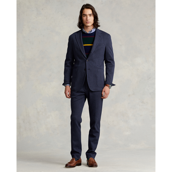 Navy Polo Soft Knit Mesh Suit Jacket Polo Ralph Lauren 4