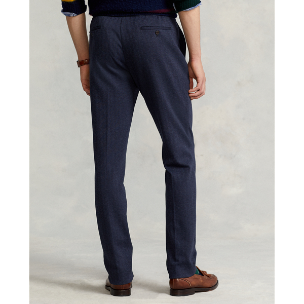 Navy Knit Herringbone Suit Trouser Polo Ralph Lauren 5