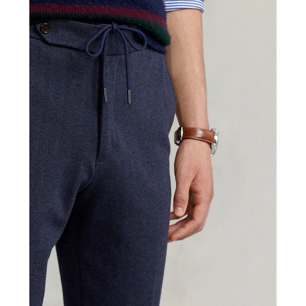Navy Knit Herringbone Suit Trouser Polo Ralph Lauren 6