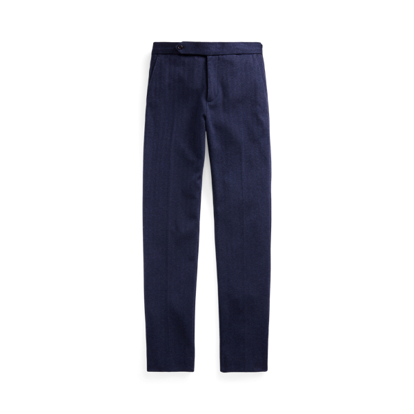 Navy Knit Herringbone Suit Trouser Polo Ralph Lauren 2
