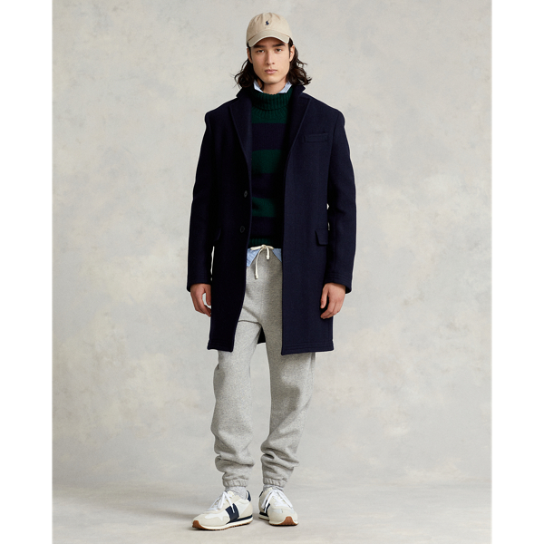 Polo zachte wollen omkeerbare topcoat Polo Ralph Lauren in Navy 4