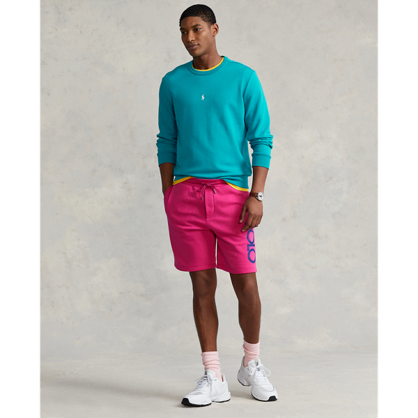 Deep Aqua Double-Knit Crewneck Sweatshirt Polo Ralph Lauren 4